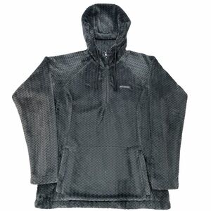 Columbia 1/4 Zip Hooded Fleece Pullover Size Medium Women's